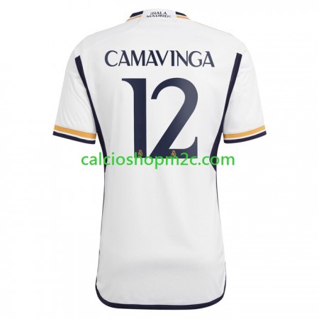Real Madrid Camavinga 12 Maglia Prima 2023/2024 Manica Corta